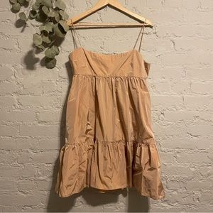 Aritzia Wilfred Peach Babydoll Tank Dress